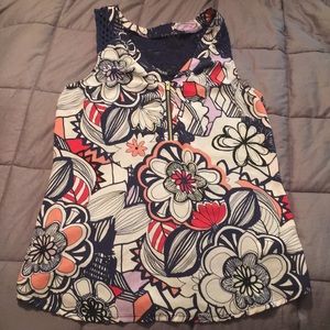 Navy floral Express top